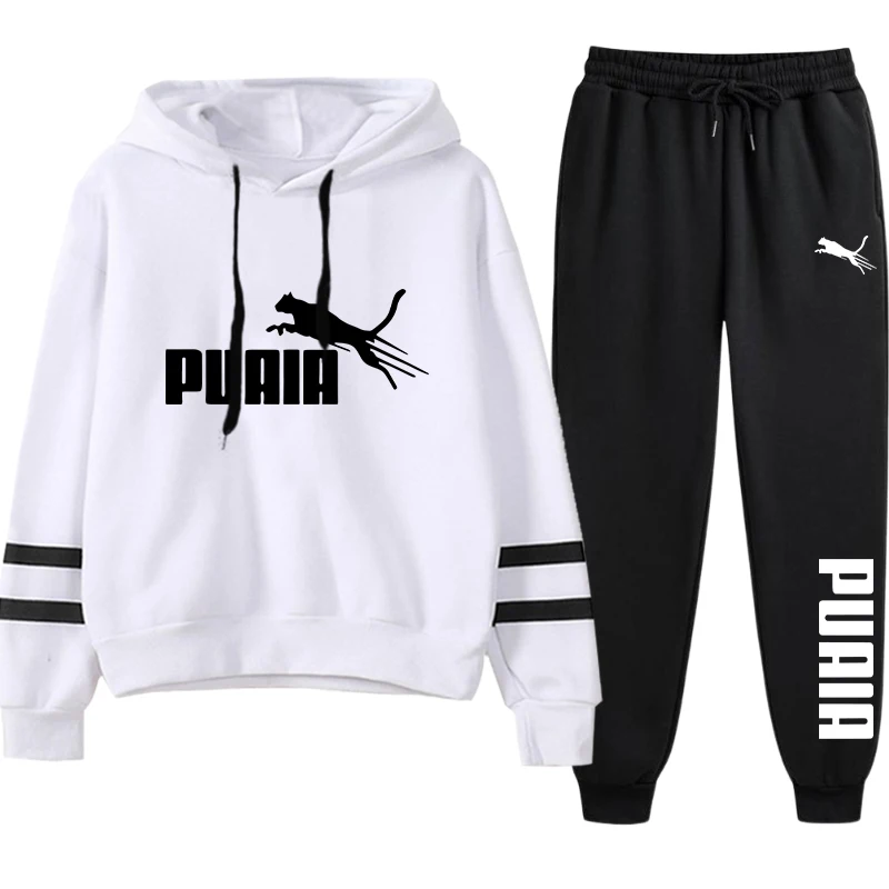 Damen-Set/Hoodie/Hose Damen-Hoodie Sportbekleidung Kapuzenpullover & Jogginghose Herbst Winter Alltag Freizeit Sport Jogginganzüge – Detail 4