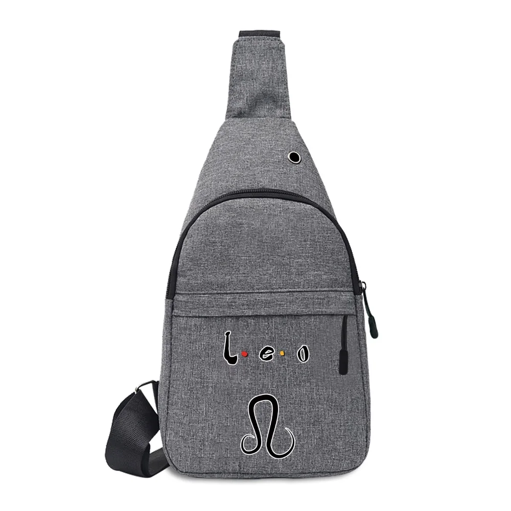 Casual multifunction saco de peito sacos de ombro masculino peito crossbody sacos constellation padrão escola verão viagem mensageiro saco