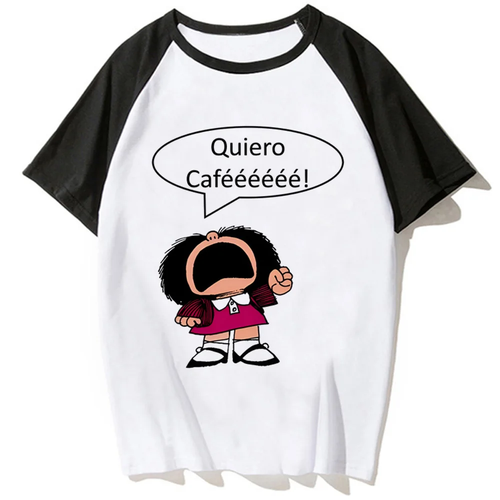

Футболка Mafalda Женская Y2K, уличная одежда для девушек y2k 2000s