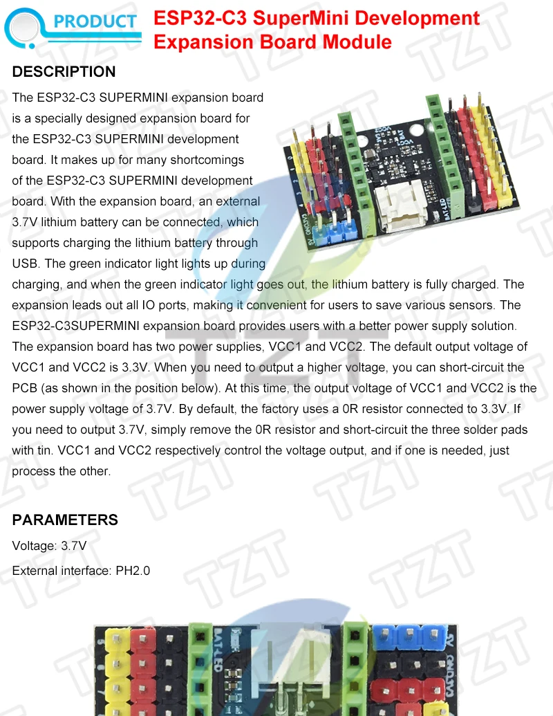 ESP32-C3-Zero ESP32-S3-Zero ESP32-C6 ESP32-H2 ESP32 SuperMini WiFi + Bluetooth ESP32 Entwicklungsboard ESP32 C3 S3 Erweiterungsplatine – Detail 17