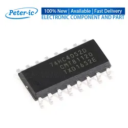 (10Piece) 74HC4052D,653 74HC4052D 74HC4052 SOIC-16 SN74HC4052DR 2V~10V 58ns SMD SP4T  Analog Switches Multiplexers Available SOP