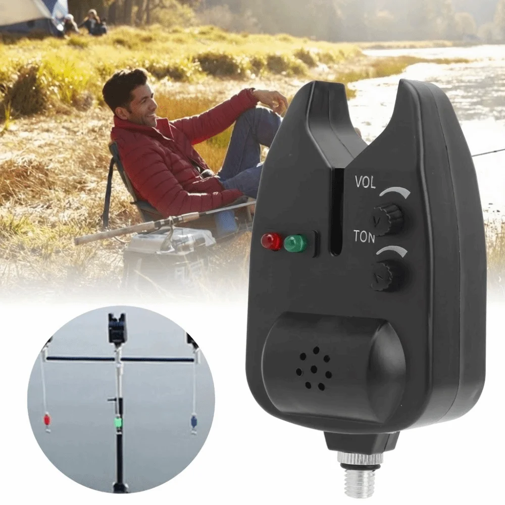 

Светодиодный индикатор сигнализации поклевки M3/8 дюйма, регулируемый, звуковой и световой сигнал, высокая чувствительность, оповещение о поклевке