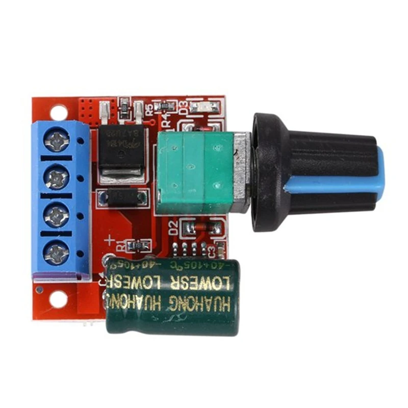 PWM DC Motor Governor 5V-35V Speed Switch 5A Switch Function LED Dimmer