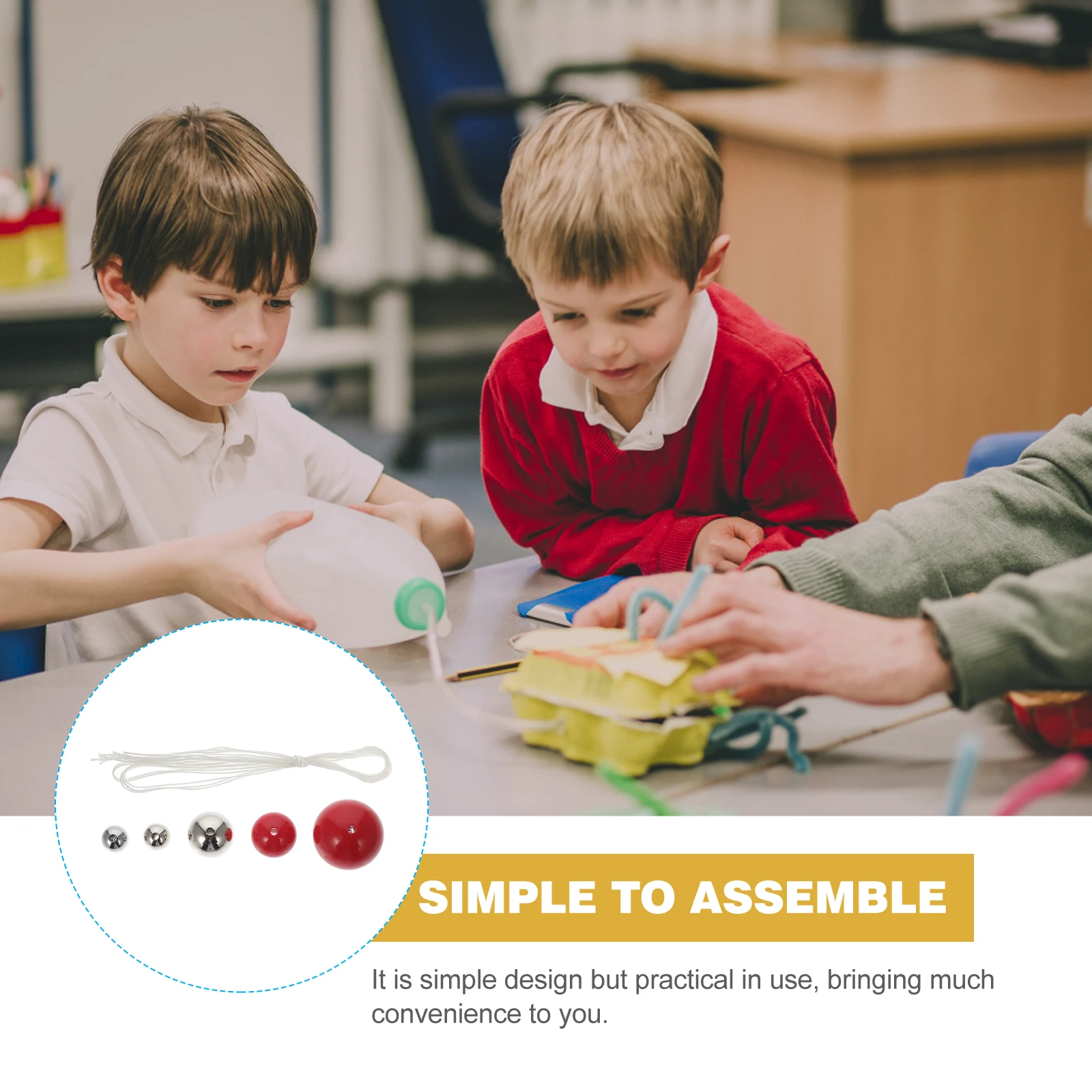 

10 Pcs Swinging Balls Pendulum Physical Single Physics Vitality Experiment Tool Scientific Desktop Gadget Child