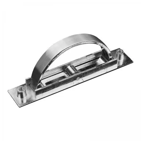 Invisible Cabinet Drawer Handle Recessed Finger Flush Pull Polished Silver Zinc Alloy for Wardrobe Cupboard Doors