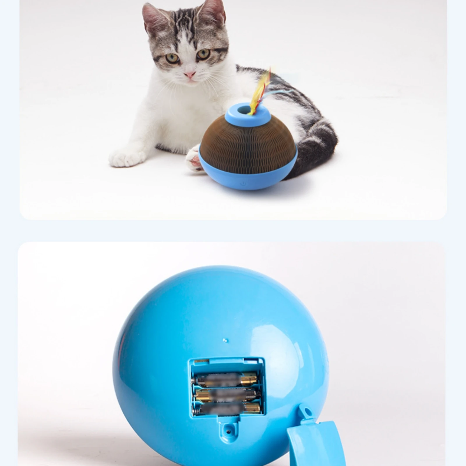 

Motion-Activated Feline Toy Corrugated Paper Pet Accessory