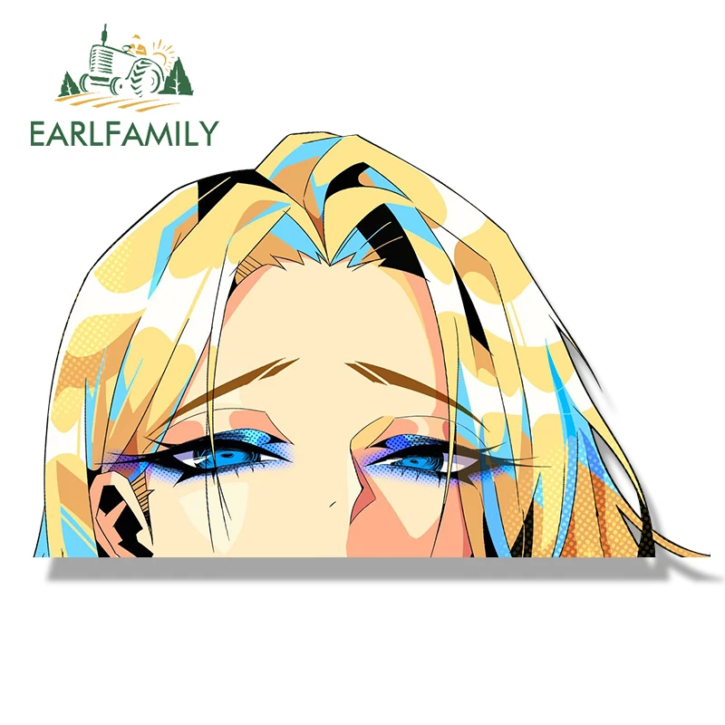 ملصق سيارة EARLFAMILY Senpai Emma Frost Fanart ملصق تشيبي كبير الرأس رسم Waifu ملصق JDM ملصق كارتوني للفتيات على الجدران ملصقات صفعة