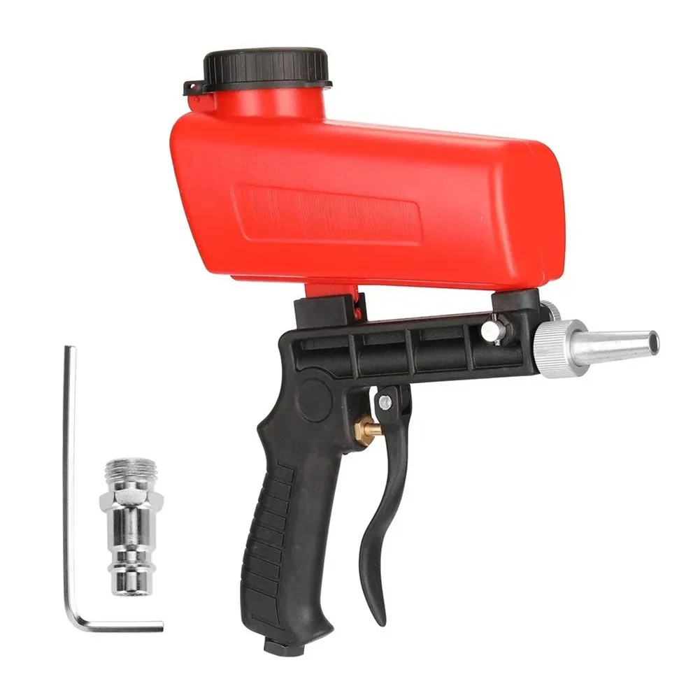 

90psi Portable Handheld Sandblaster Adjustable Sandblasting Flow Air Sand Blaster for Sandblasting Polishing Metal Rust Removal