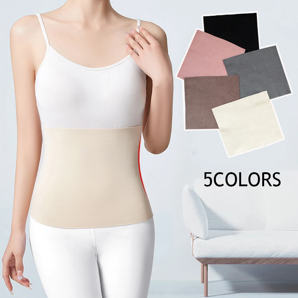 Elastic Cashmere Thermal Cummerbund Waist Support Abdomen Back Pressure Warmer Inner Wear Winter Warm Thickening Belly Protector