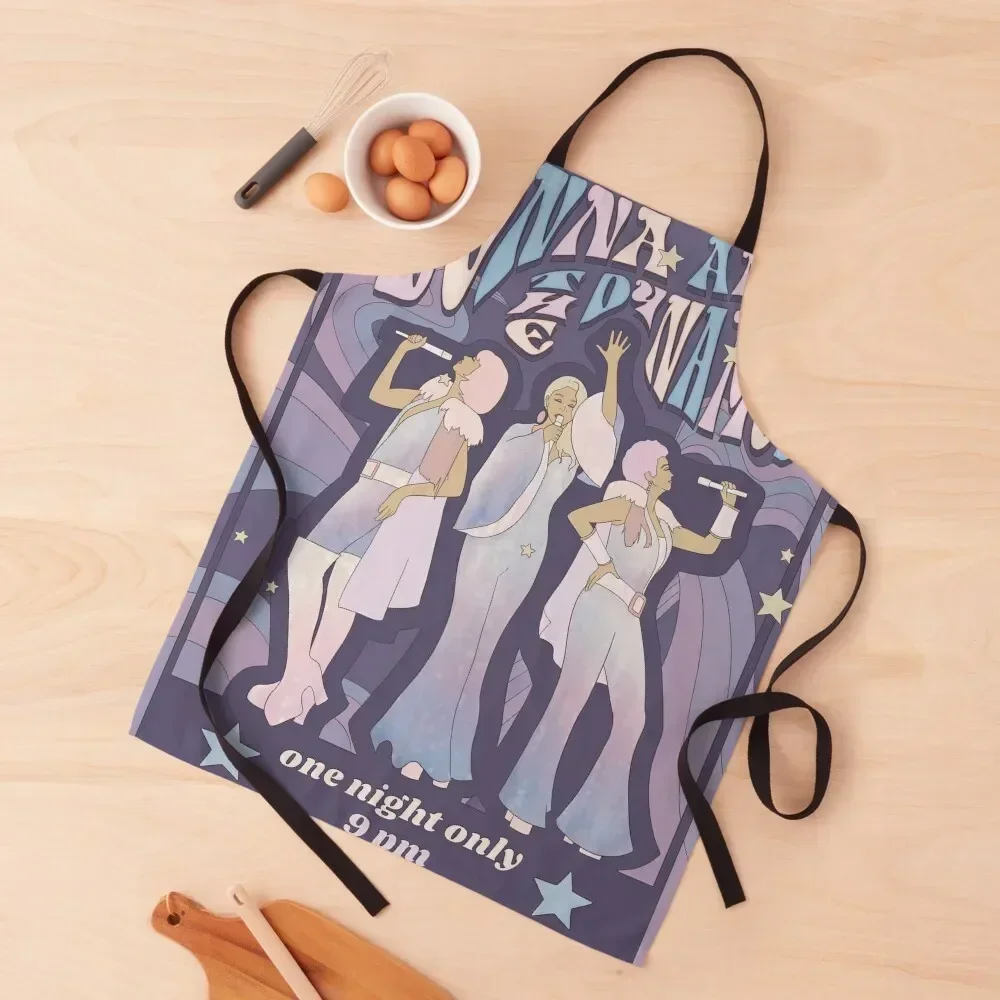 

Donna and the Dynamos Concert Poster Apron chef for man For Home Accessories Chef jacket men Household Items Useful Apron