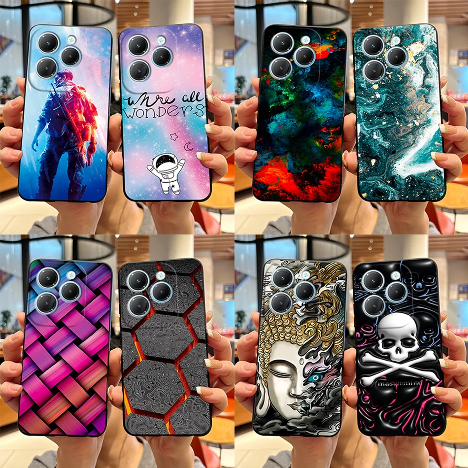 For Infinix Hot 40 Pro Case Luxury Marble TPU Soft Silicone Shockproof Cover For Infinix Hot 40 4G Cases Hot40 X6836 X6837 Funda