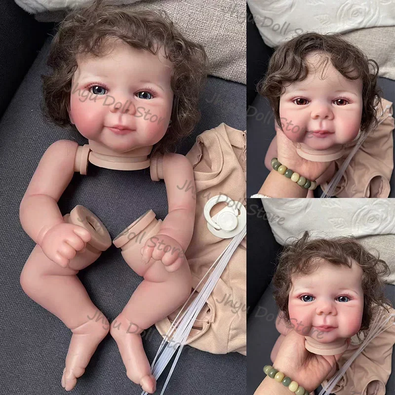 

19inches Juliette Already Painted Reborn Doll Kits with Many Details Veins Unassembled Doll Parts with Cloth Body and Eyes