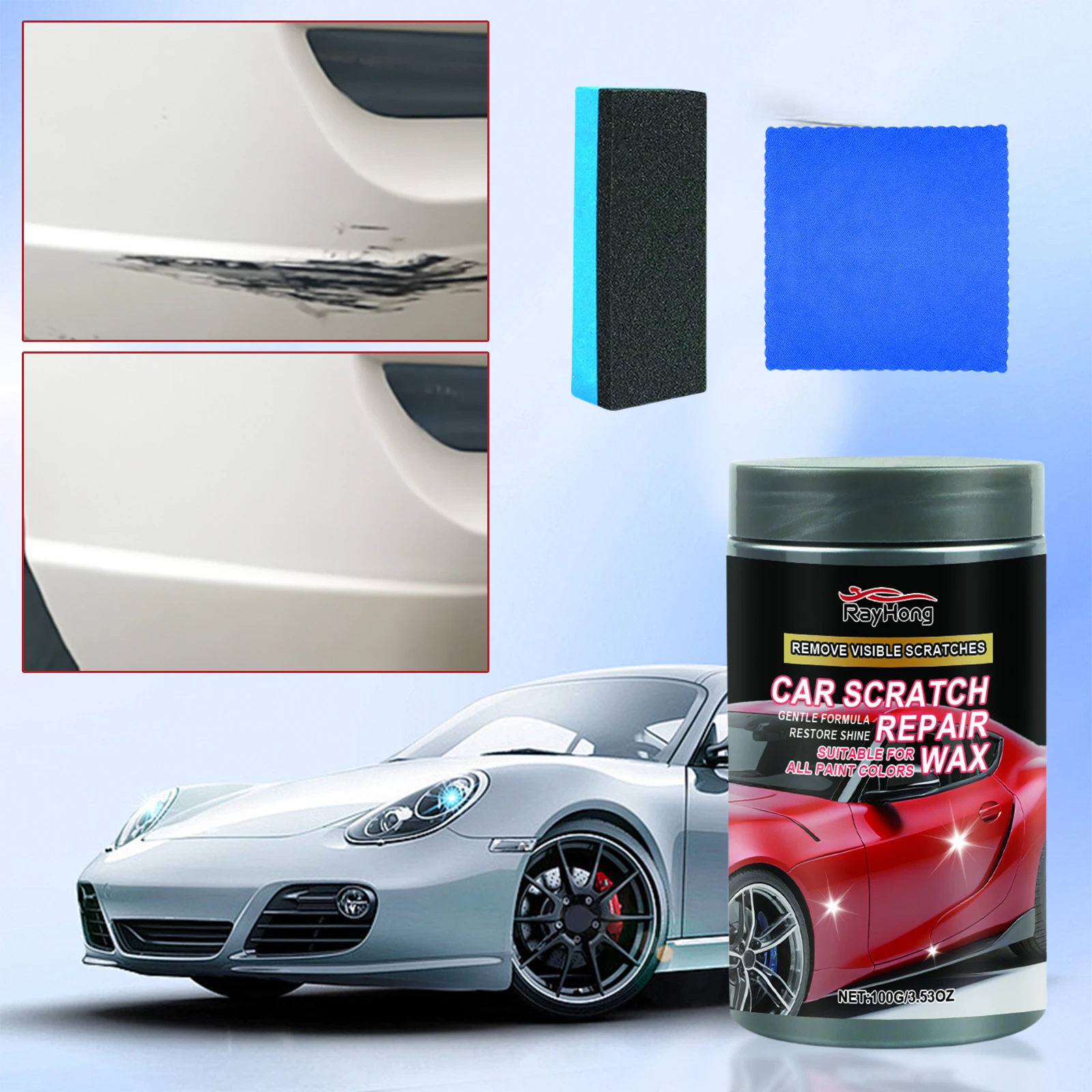 

Средство для удаления царапин автомобиля, воск для ремонта царапин, автомобильная краска, ремонт царапин, полировальный воск для транспортных средств