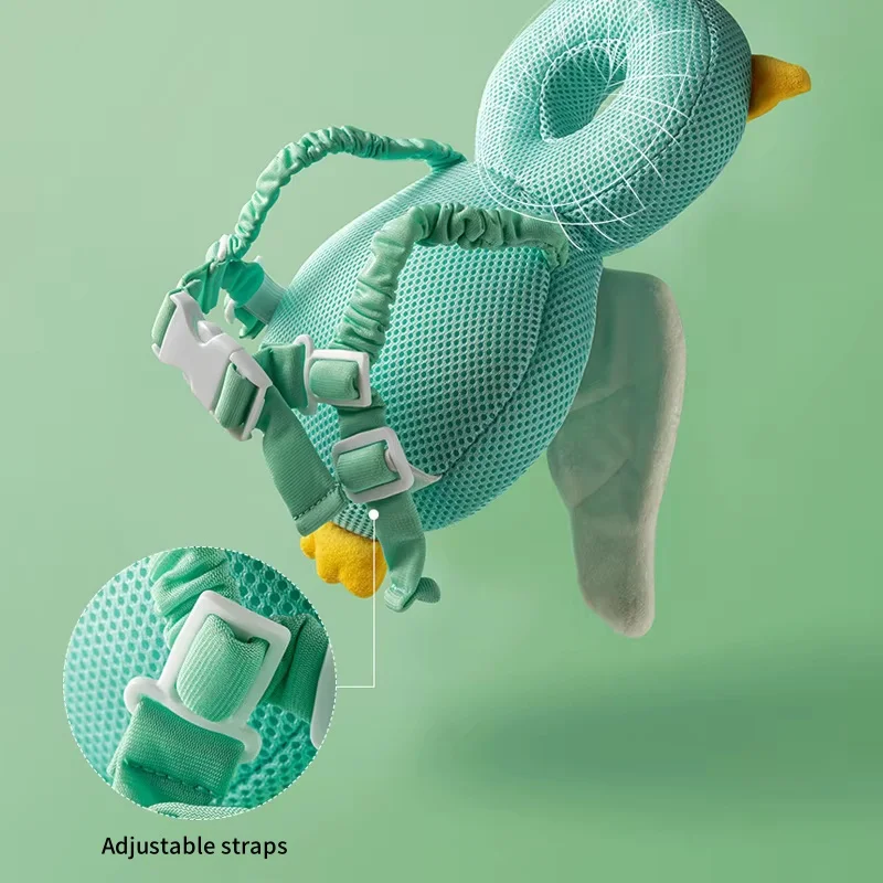 مسند رأس آمن لعشاية الأطفال الرضع لتعلم المشي ومنع السقوط. وسادة حماية لخطوات تعلم الطفل لمنع المطبات