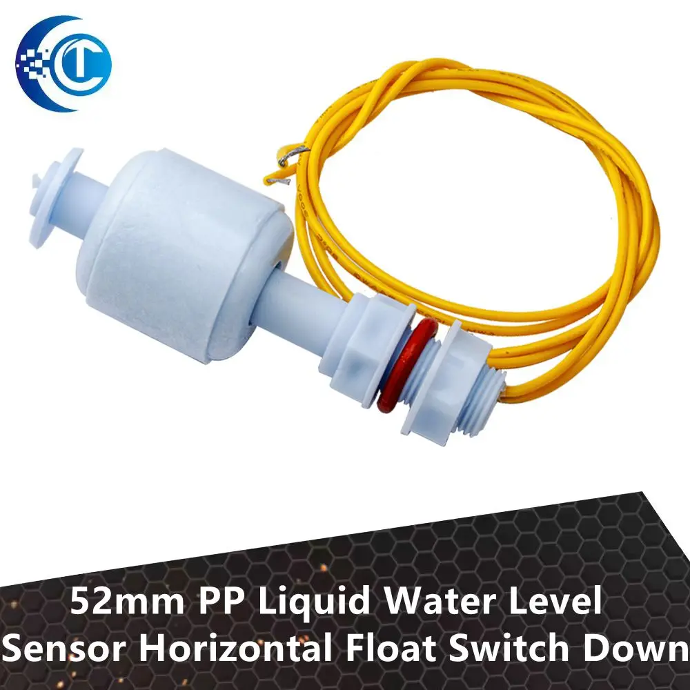 1 Piece 52mm PP Liquid Water Level Sensor - Horizontal Float Switch Down