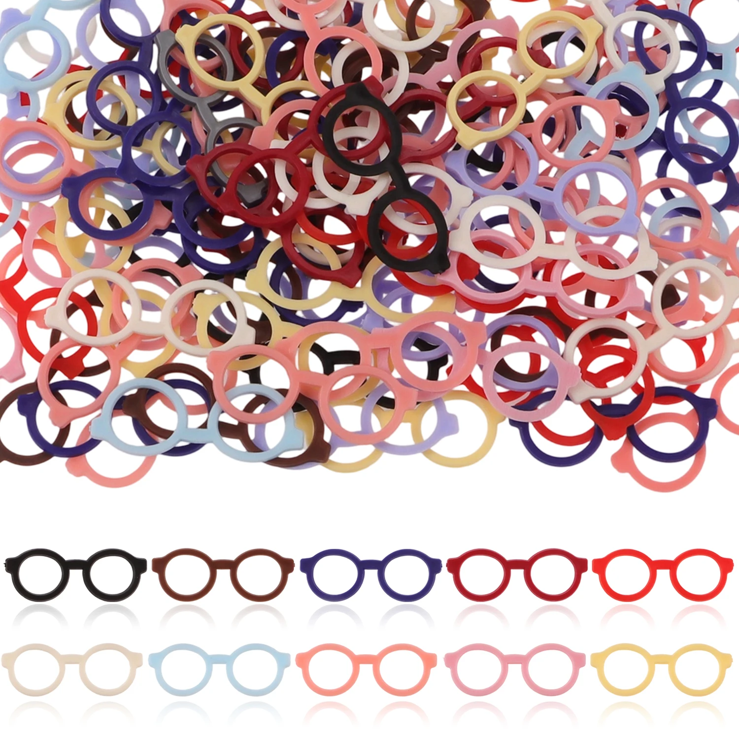 10/30 Resin/Plastic Random Mix Doll Eyes DIY Doll Filling Toy Eyes Puppet Dinosaur Eyes Non Self-Adhesive Plush Doll Accessories
