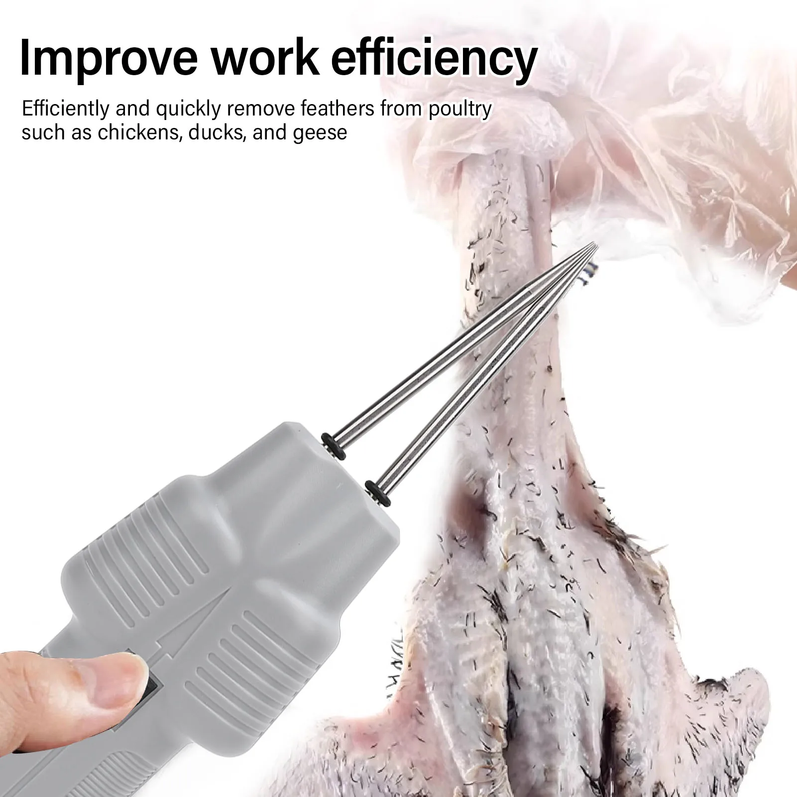 1 قطعة ناتف الدواجن الكهربائية عالية السرعة آلة إزالة الريش للدجاج البط الأوز الفولاذ المقاوم للصدأ مخروط رئيس التلقائي #2