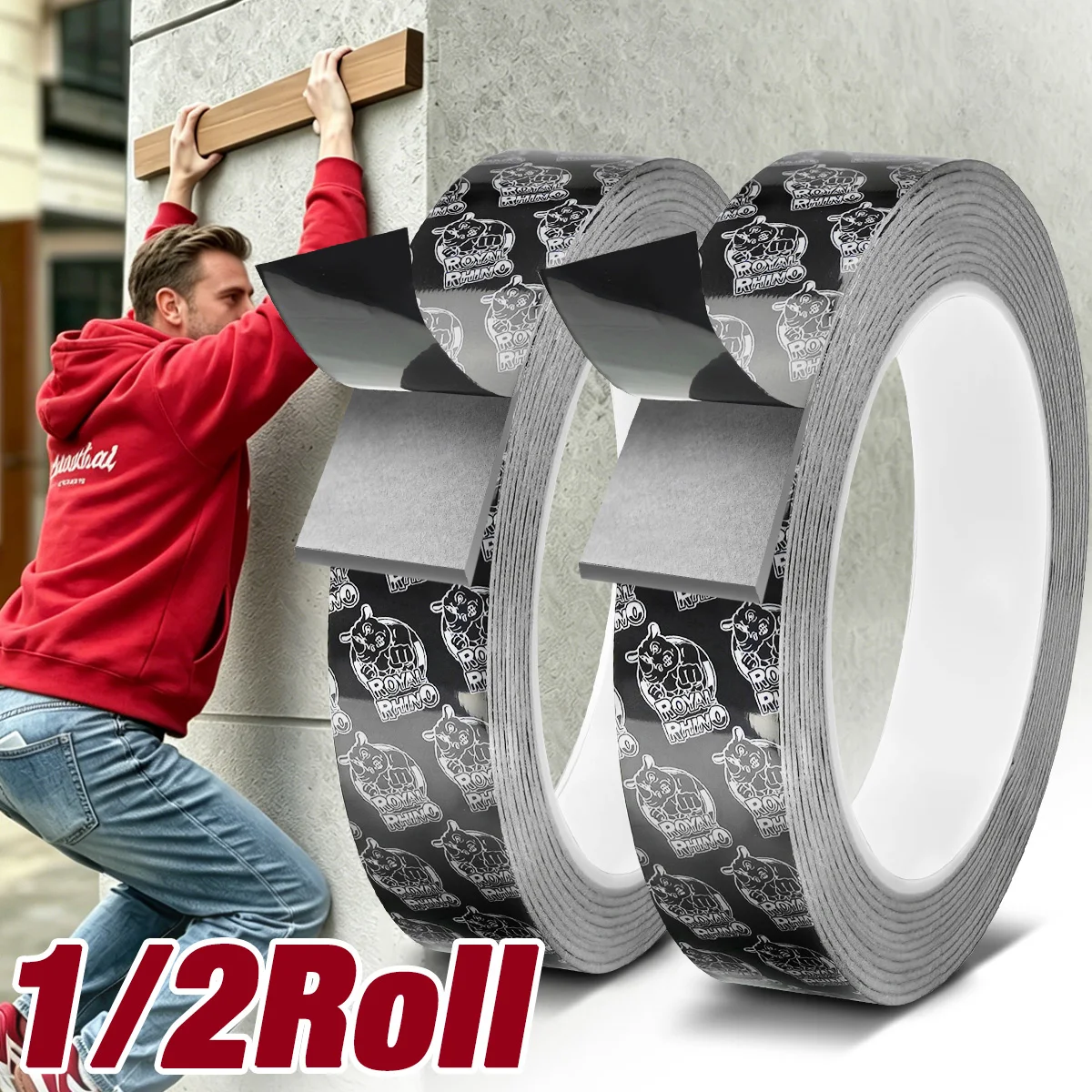 Double Sided Adhesive Tape, High Viscosity Car Fixed Adhesive, High Temperature Resistant, Waterproof No Marks,No Trace Adhesive