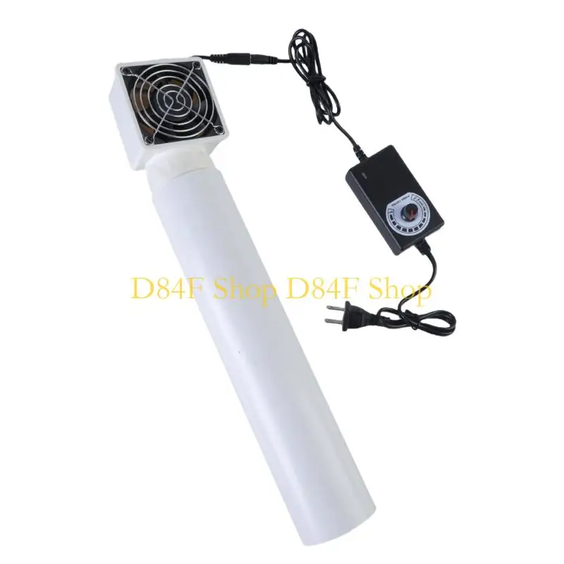 D84F Inline Pipe Duct Fan Bathroom Kitchen Ventilation Toilet Electric Window Wall