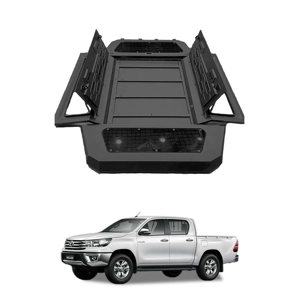 Customized Toyotas hilux  Campers Or Canopy Hard Pickup Top  Made In Aluminium topper hard canopy