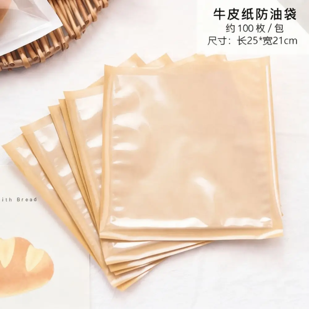Bread Packaging Cotton Paper Bag Bakery Pastry Supply Food Fresh Keeping Bag Kitchen Retail Storage Pouch Supplies