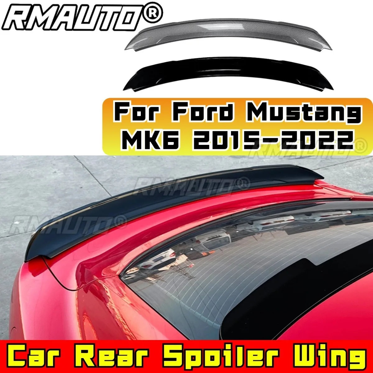 

Car Rear Trunk Spoiler Wing Modification Part For Ford Mustang MK6 2015-2022 Rear Trunk Spoiler Wing Car Accessories