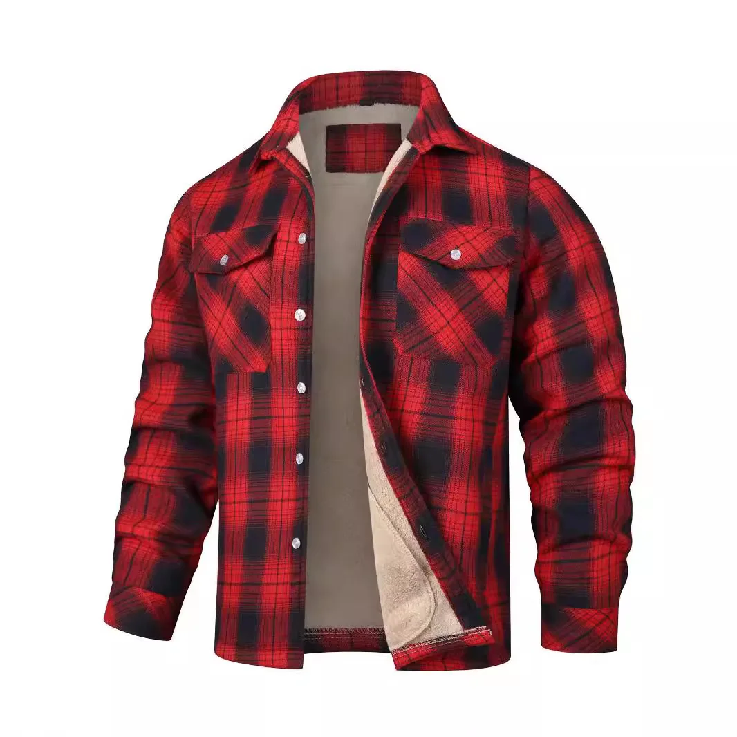 Red fleece lined