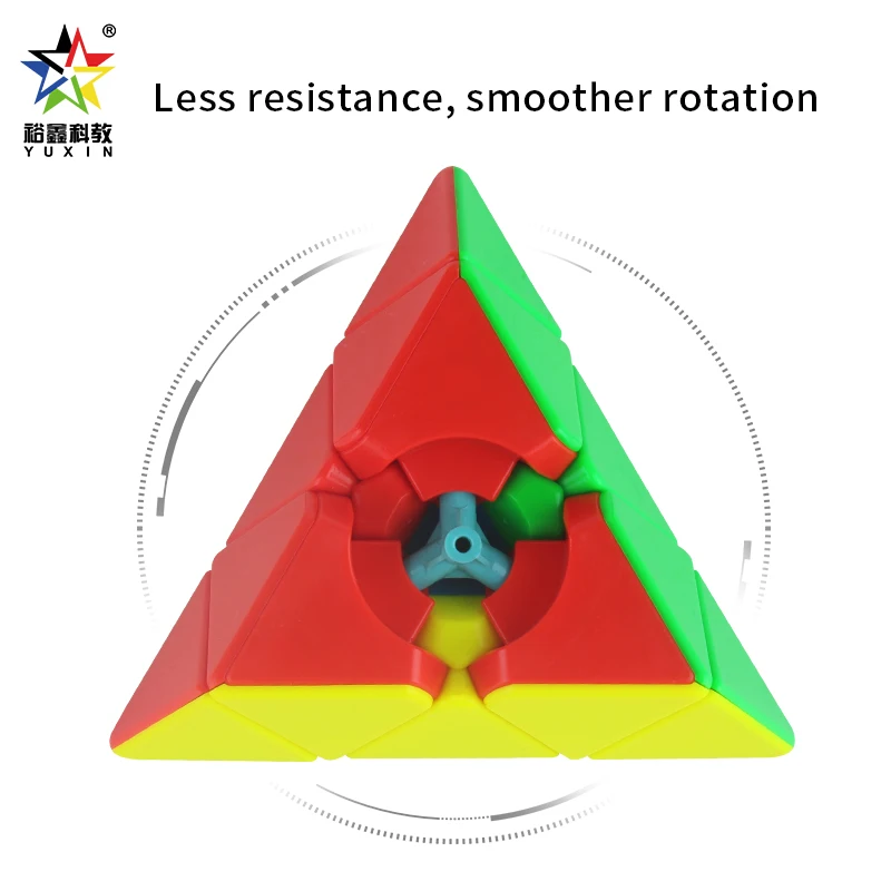 YuXin Little Magic Pyramid Magic Cube Magnetic Cube ตลกความเร็วปริศนามืออาชีพของเล่นเด็กของขวัญ Cubo Magico