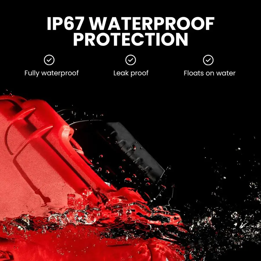 909 صندوق إسعافات أولية مقاوم للماء فارغ ومتين، حقيبة تنظيم الإسعافات الأولية الطبية، تصنيف IP67، مقاوم للغبار، ومقاوم للصدمات، ويطفو #2