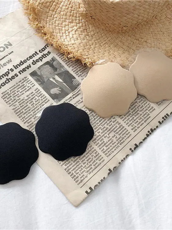 Invisible Silicone Nipple Covers Breathable Thickened Bra Inserts Anti Slip Wedding Dress Pads Women's Underwear Chest Pads view 3