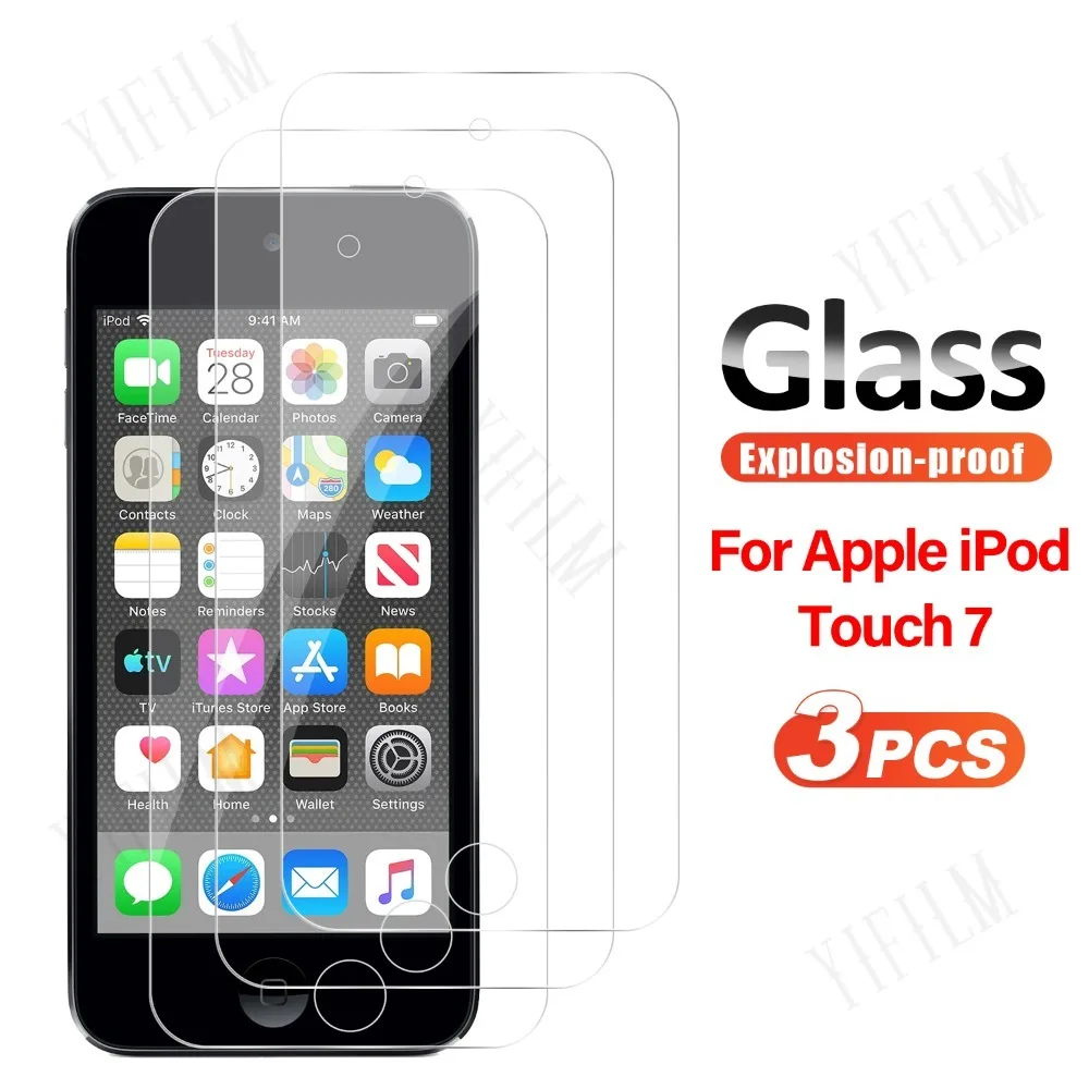 

1/2/3 шт. Защитная пленка для экрана Apple iPod Touch 7 6 5, твердость 9H, взрывозащищенная, HD, прозрачная, из закаленного стекла, защитная пленка