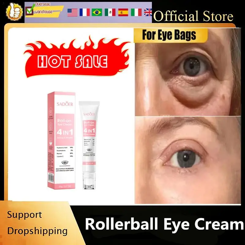 

20g Instant Eye Bag Removal Cream Collagen Anti-Wrinkle Fade Fine Lines Firming Skin Anti Dark Circle Puffiness Brighten Eye Car