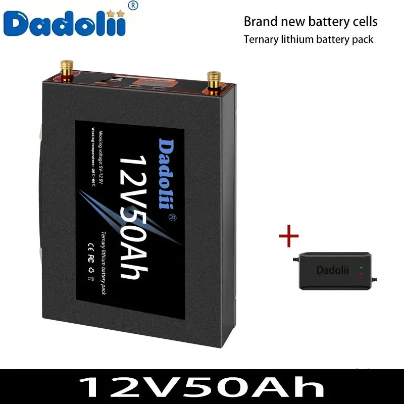 بطارية ليثيوم ذات سعة كبيرة 12V100AH محطة طاقة محمولة بطارية مولد الطاقة الشمسية تيار مستمر كاميرا خارجية مصدر طاقة في حالات الطوارئ