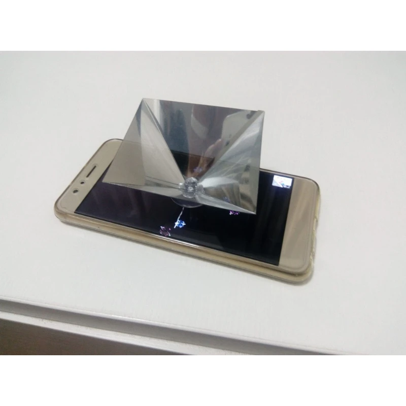Smartphone 3D Hologram Projector 360-Degree Images 3D Projector Stands Projector Py-ramid Any Smartphones Drop Shipping image 2
