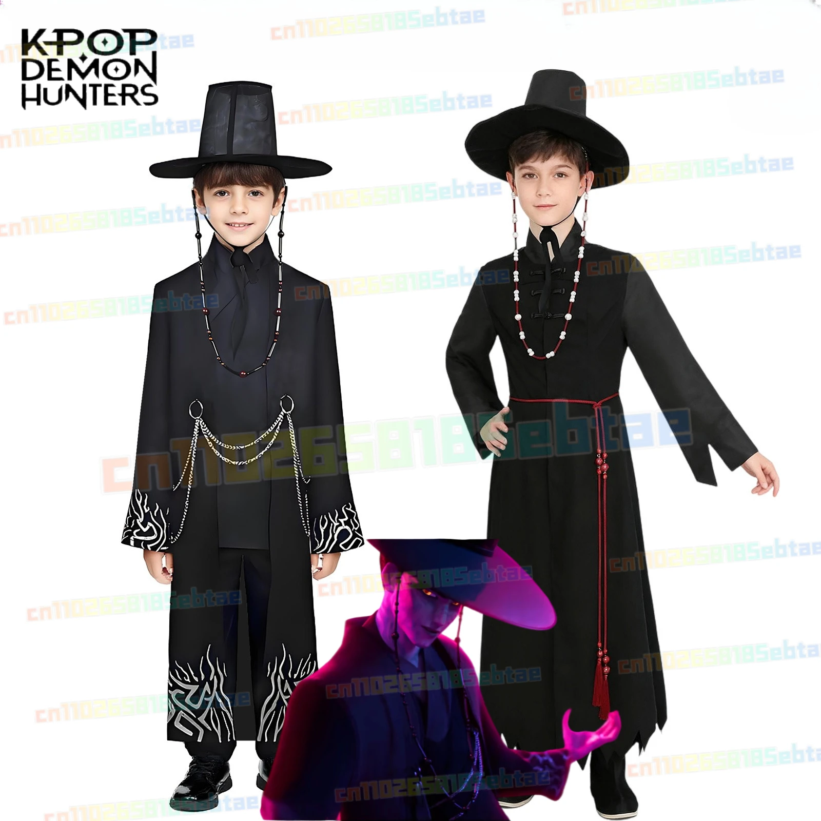 

KPop Saja Boys Cosplay Demon Hunters Cosplay Jacket Pants Set Uniforms Hat Halloween Party Role Play Outfit