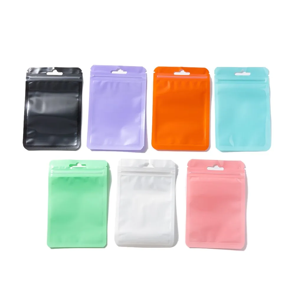 50Pcs Self-Sealing Resealable Bag Foil Zipper Pouch For Jewelry Display Organization Packaging Gift Storage Bag Small Business