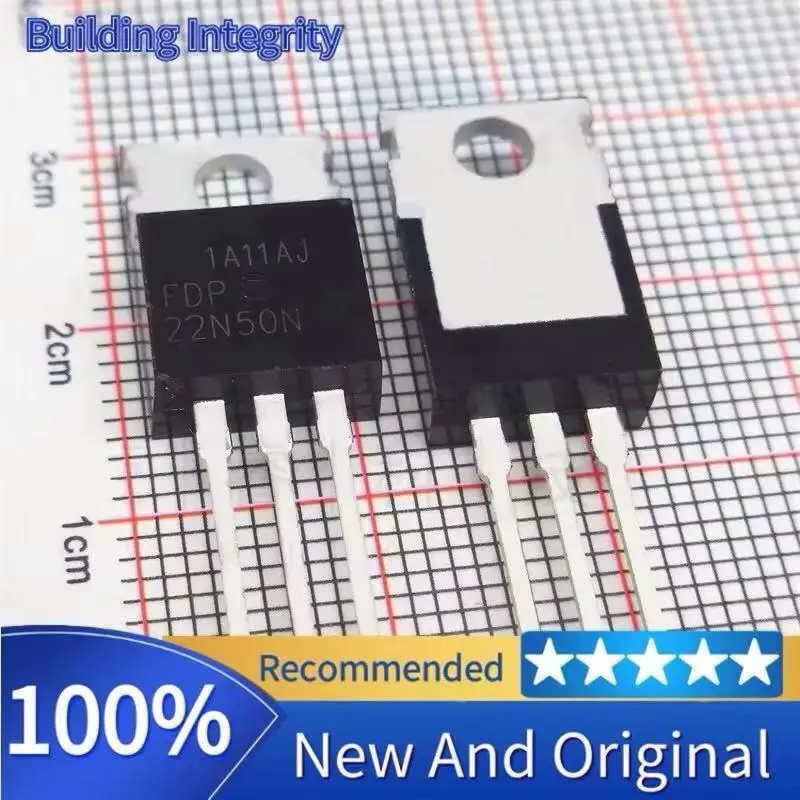 

10 шт. 100% оригинальный запас, новый FDP22N50N 22N50N TO-220 MOS 22A 500 В