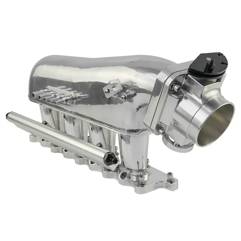 Racing Throttle Body Fuel Rail Intake Manifold Kit For EVO 4-9 4G63 96-07 Aluminum