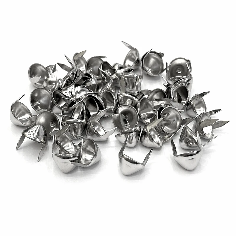 12 *7*7 mm Silver Iron Buckle Decorative Leather Rivet For Clothes Bags Shoes Western Metal Conical Buttons Gothic Punk Nail