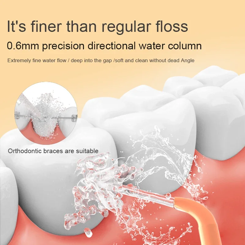 Portable Water Flosser Lightweight Oral Irrigator for Home Cleaning Gum Health Wireless Cordless view 5