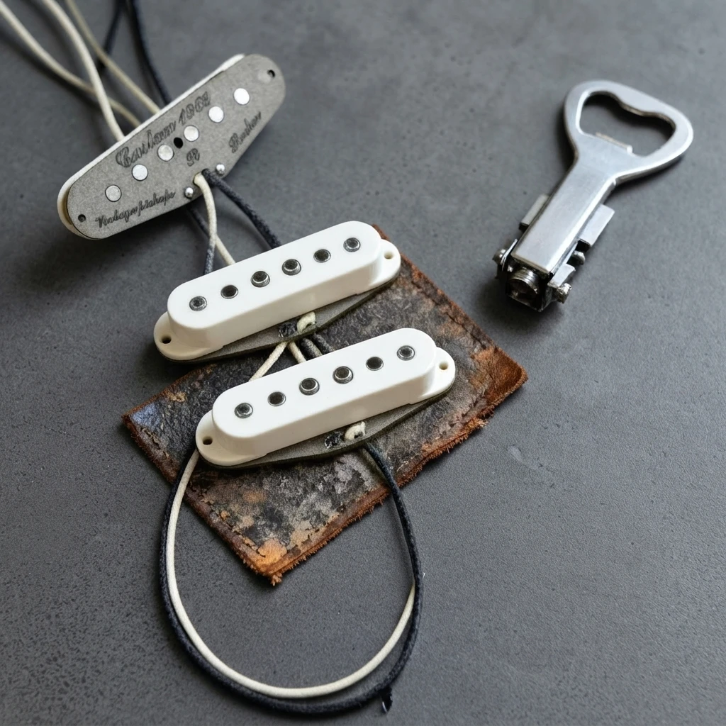 Vintage 1969 Custom Strat-Style SSS Single Coil Pickup Set, Alnico V Magnets, Hand-Wound for Classic Guitar Tone