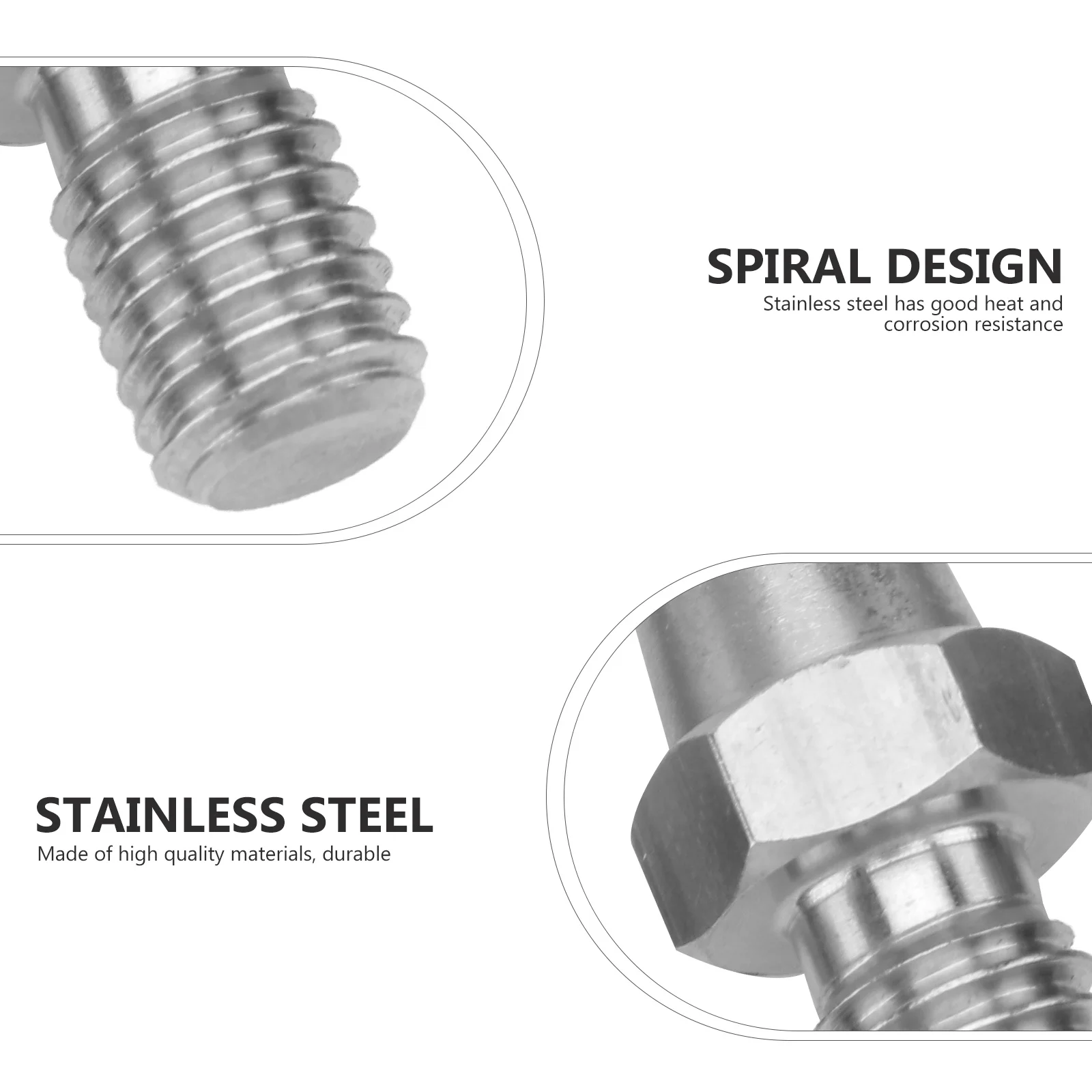 

3Pcs Tripod Replacement Spike Stainless Steel Fixing Glide Tack for Camera Tripod Accessory Outdoor Mounting Rugged Durability