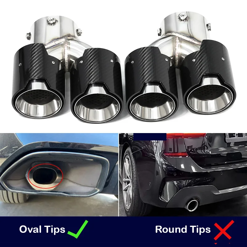 Für BMW M240i M340i M440i G20 G21 G22 G42 Auspuffrohr Upgrade Quad Schalldämpfer Endrohr Spitze Düse Auspuff Kopf