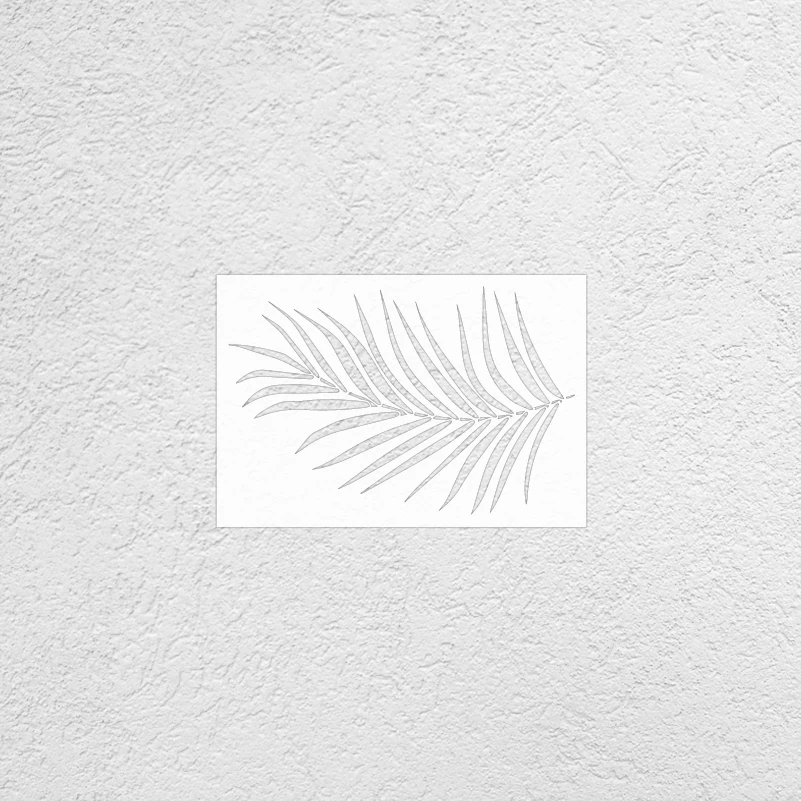 30cm - 60cm Wall Stencil For Painting Decor Template Furniture Makers Decorative Putty Brick Leaf Tropical Jungle Summer S254