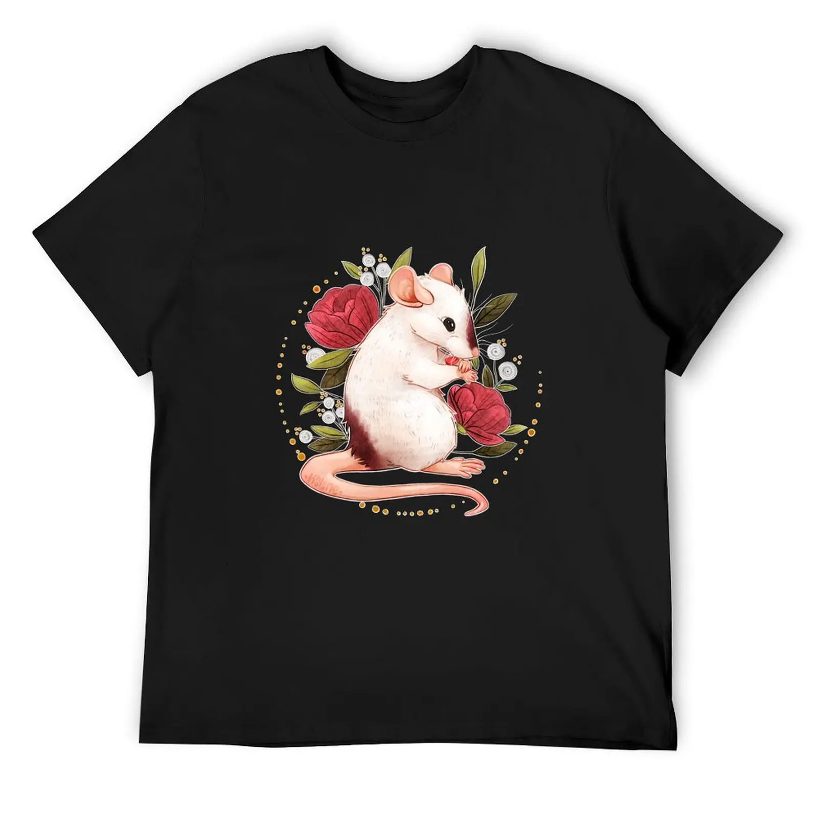 Rat Peonies T-Shirt custom shirt tees mens t shirts pack