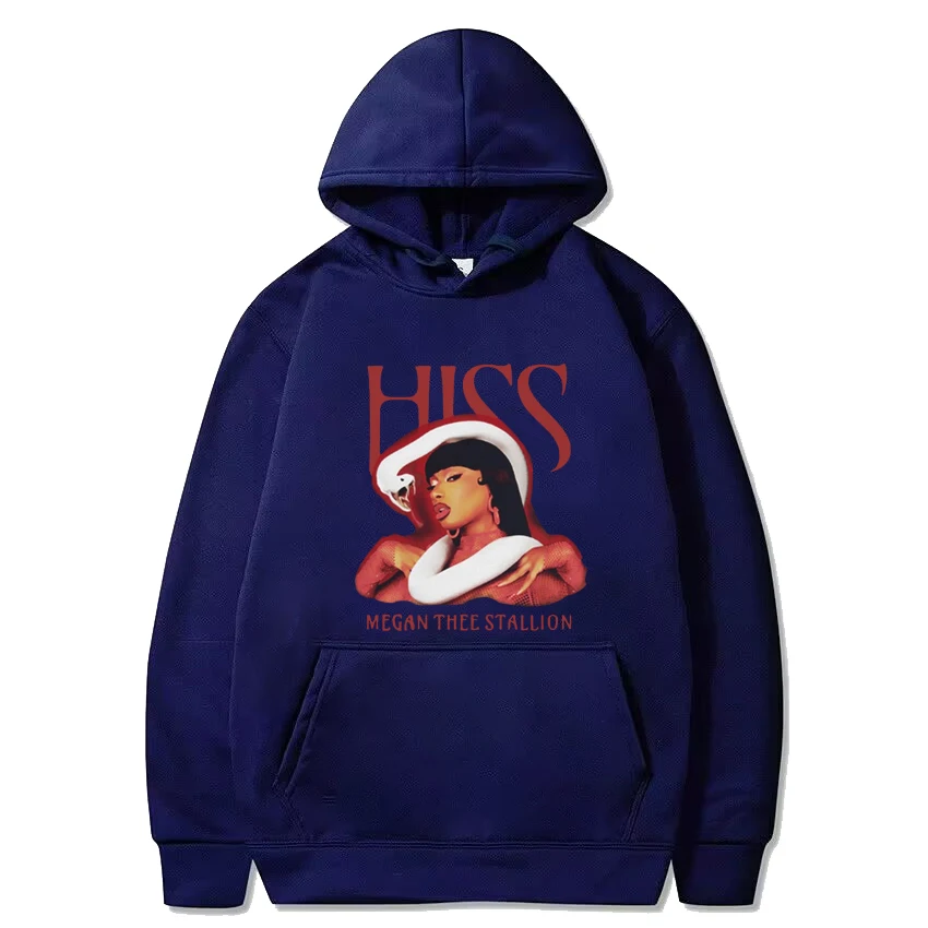 Hot Megan Thee Stallion Rapper Hiss Album Hip Hop felpa con cappuccio uomo donna vintage Casual streetwear pullover Unisex in pile a maniche lunghe