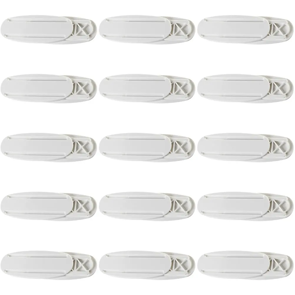 Adhesive Power Strip Holder Wall Mount 15Pcs Punch Free Socket Organizer for Router Remote Storage