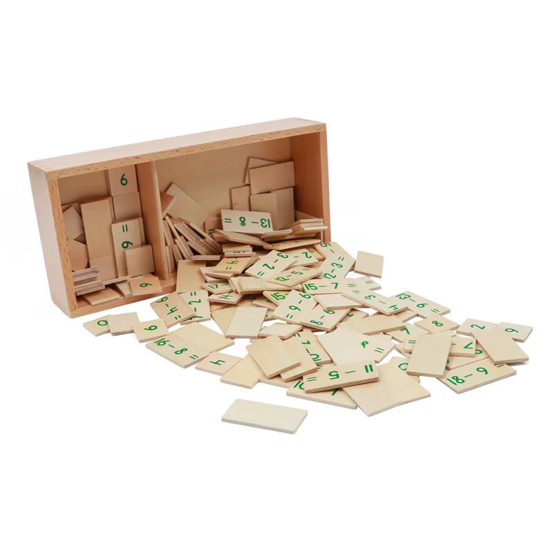Montessori Math Toys Subtraction Equations and Differences Box Tables of Arithmetic Learning Tools Mathematics Educational Game