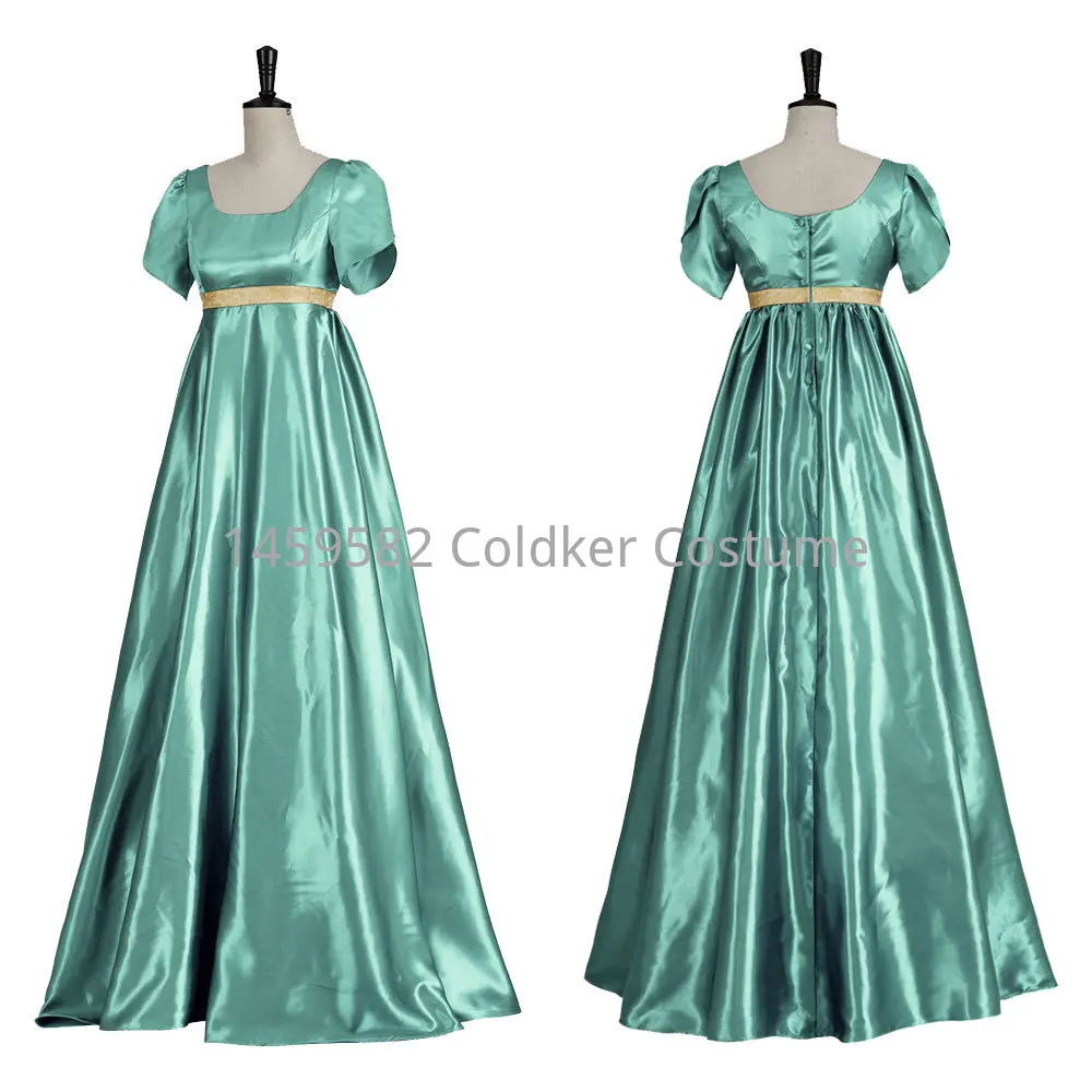 Regentschaft Bridge rton Kleid Satin Vintage viktoria nischen Ballkleid hohe Taille Jane Kostüm Cosplay Tee kleid für Frauen