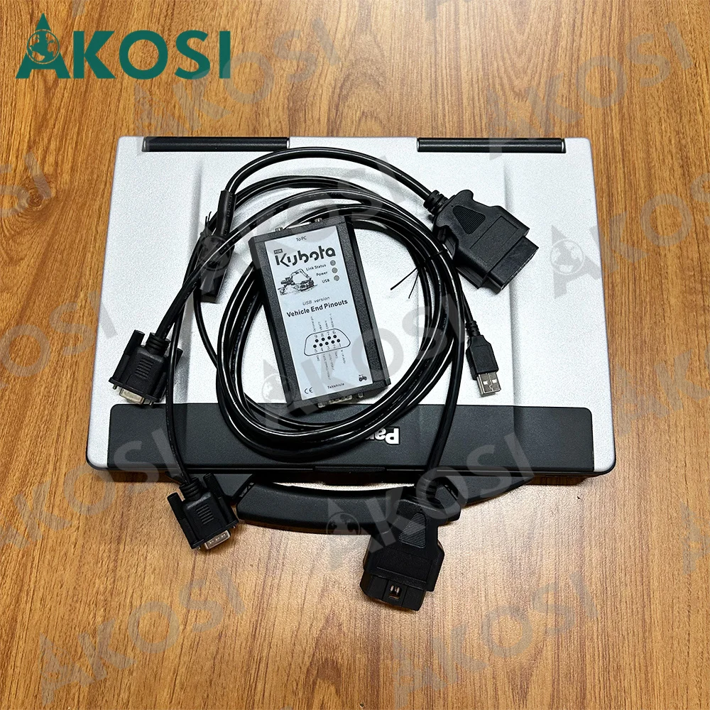 

For Kubota Diagmaster Agricultural diagnostic TOOL TAKEUCHI Diagmaster Python DST-i datalink (DST-i) and CF53 Laptop